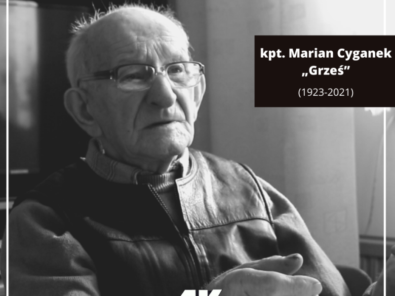 Zmarł kpt. Marian Cyganek „Grześ”