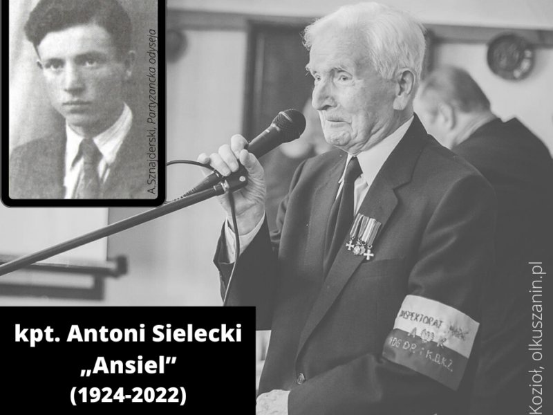 Zmarł kpt. Antoni Sielecki „Ansiel”